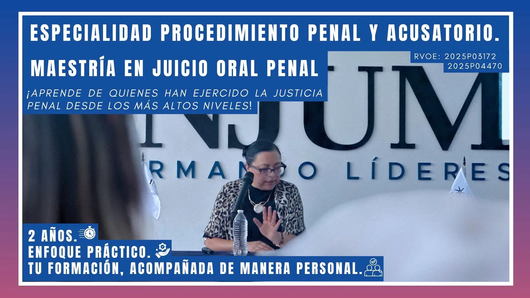 Especialidad y Maestría en INJUM